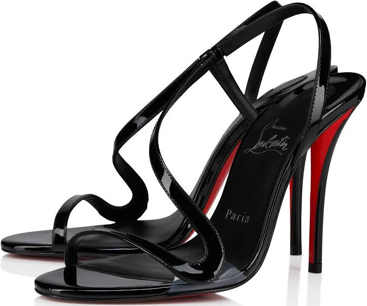 Rosa Z 100 mm Sandals - Patent calf leather