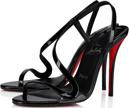 Rosa Z 100 mm Sandals - Patent calf leather