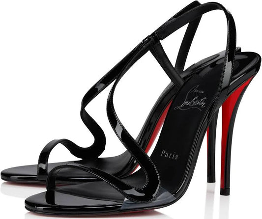 Rosa Z 100 mm Sandals - Patent calf leather